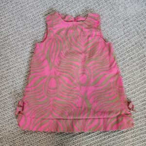 Lilly Pulitzer Printed Dress With Bow Details Size 12-18 Months